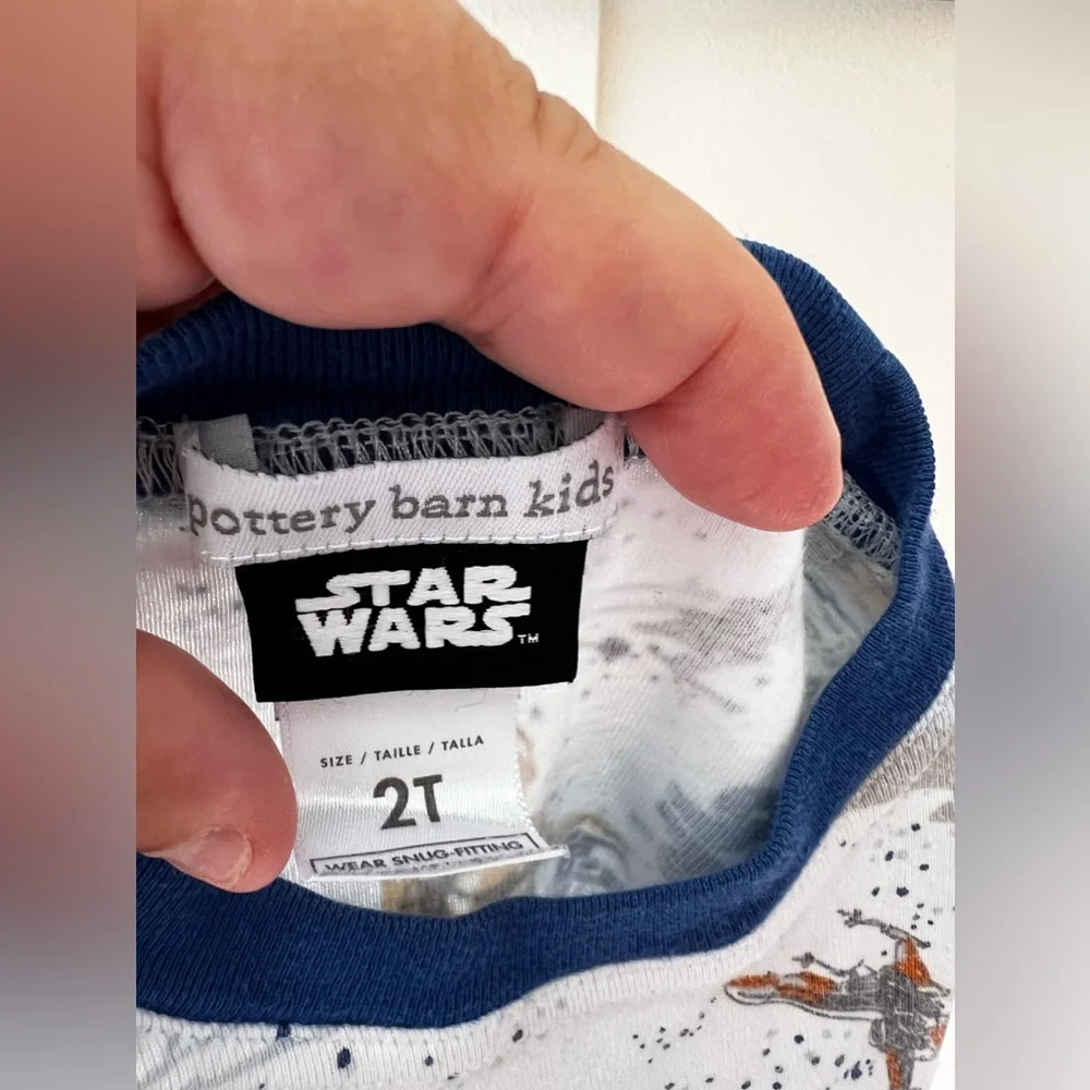 Pottery Barn Kids‎ x Star Wars Pajamas Top Long Sleeve Shirt Toddler Size 2T